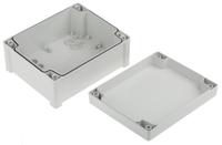 ta-201610-enclosure Fibox TEMPO Series Grey ABS Enclosure, IP65, Grey Lid, 201.2 x 163.2 x 98.4mm