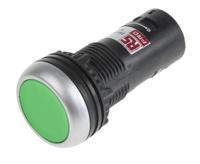 145-0616 RS PRO Push Button Complete Unit, Momentary, Panel Mount, 22.5mm Cutout, DPST, 230V, IP65