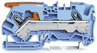 2106-1204 WAGO  TOPJOB S, 2106 Series Blue, 6mm², Single-Level, Push-In Cage Clamp Termination, ATEX, IECEx