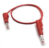 22451-1m-2 Mueller Electric Test Leads, 32A, CATII 600V, Red, 1m Lead Length