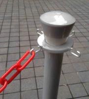 204-1764 RS PRO Red/White ABS Barrier Post