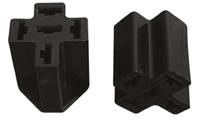 926526-1 TE Connectivity, Positive Lock .250 5 Way Nylon Crimp Terminal Housing, 6.35mm Tab Size, Natural