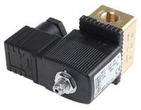 126139 Burkert Solenoid Valve , 3 Port, NC, 110 V ac 6.35 mm, 6.35 mm