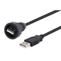 u2a00009-05m L-Com USB 2.0, Male USB to Male USB A, 500mm