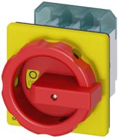 3ld2504-0tk53 Siemens 3P Pole Panel Mount Isolator Switch - 63A Maximum Current, 22kW Power Rating, IP65
