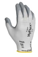 11800080 Ansell 11-800 Grey Nylon Nylon Work Gloves, Size 8, Nitrile Foam Coating
