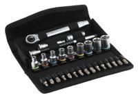 05004017001 Wera 28-Piece Metric 1/4 in Standard Socket/Bit Set with Ratchet, 6 point; Hex Bit; Phillips Bit; Pozidriv Bit; Torx Bit