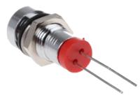 212-070 RS PRO Red Panel Mount Indicator, 2V dc, 8mm Mounting Hole Size, IP67