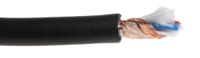268-020-000 Van Damme Microphone Cable, 0.22 mm² CSA Screened, 6.35mm od, 100m, Black