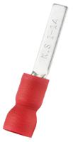 178-7249 RS PRO Insulated Crimp Blade Terminal 14mm Blade Length, 0.5mm² to 1.5mm², 22AWG to 16AWG, Red