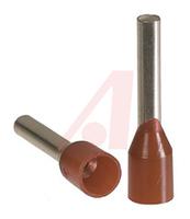 24000 Altech Insulated Crimp Bootlace Ferrule, 10mm Pin Length, 2mm Pin Diameter, 1.5mm² Wire Size, Red
