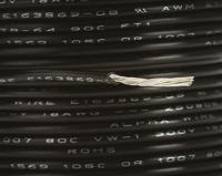 3055-bk005 Alpha Wire Premium Series Black 0.75 mm² Hook Up Wire, 18 AWG, 16/0.25 mm, 30m, PVC Insulation, 3055 BK005