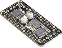 2927 ADAFRUIT INDUSTRIES FeatherWing Add-On Board Stepper Motor for ATmega32U4, ATSAM M0, ESP8266 for All Feather Board