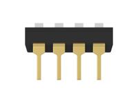 2454982-3 TE Connectivity 4 Way Through Hole DIP Switch SPST, Extended Actuator