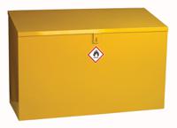 350-6078 RS PRO Yellow Steel Lockable 1 Door Hazardous Substance Cabinet, 762mm x 1000mm x 460mm