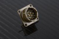 pt02a-14-12p Amphenol Socapex, PT, Copper Alloy 12 Way Panel Mount MIL Spec Circular Connector ReceptacleGreen, Pin Contacts,Shell