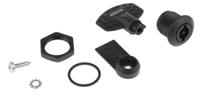 421391 Elesa Black Polyamide Locking Latch, 20mm Panel-to-Tongue, Key Unlock