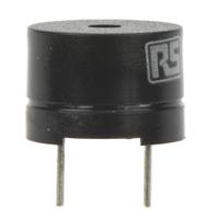 617-3081 RS PRO 80dB Through Hole External Magnetic Buzzer Component, 12 x 8.5mm, 1V ac Min, 3V ac Max