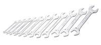 10n-j12np SAM 12-Piece Open Ended Spanner Set, 6 x 7 → 27 x 32 mm, Chrome Vanadium Steel