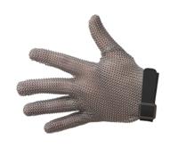 0gcm13200000000 Manulatex GCM Black Stainless Steel Puncture & Tear Resistant Gloves, Size 4
