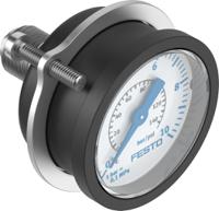 fma-40-10-14-en Festo G 1/4 Analogue Pressure Gauge 10bar Back Entry 40mm Outside Diameter