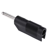 930729100 Hirschmann Test & Measurement Black Male Banana Plug, 4 mm Connector, Screw Termination, 30A, 60V dc, Nickel Plating