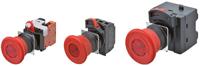 a22ne-s-pd12-n Omron A22NE-PD Series Twist Release Emergency Stop Push Button, Panel Mount, 22mm Cutout, 2NO + 2NC, IP65