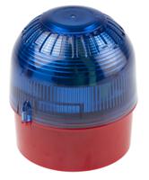 psb-0057 Klaxon PSB Series Blue Flashing Beacon, 10 → 60 V dc, Base Mount, Xenon Bulb, IP65