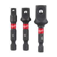 4932479228  1/2 in, 1/4 in, 3/8 in Hexagon, Square Socket Adaptor Set