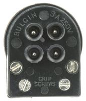 sa2367 Bulgin Power Connector Cable Mount, Screw Down Termination, 3A, 250 V ac