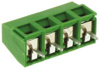 282836-4 TE Connectivity Buchanan Series PCB Terminal Strip, 4-Contact, 5mm Pitch, Through Hole Mount, 1-Row, Screw Termination
