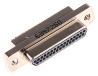 mwdm2l-31ps Glenair MWDM 31 Way Panel Mount D-sub Connector Plug