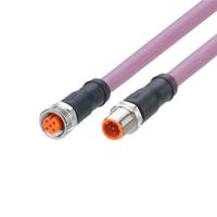 evca54 ifm electronic Male 5 way M12 to Female 5 way M8 Communication Cable, 0.5 m