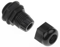 pnc12-bk080 Alpha Wire FIT Wire Management Series Black PA 6 Cable Gland, NPT 1/2in Thread, 6mm min., 12mm max., IP66, IP68