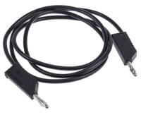 934063100 Hirschmann Test & Measurement Test lead, 32A, 60V dc, Black, 1m Lead Length