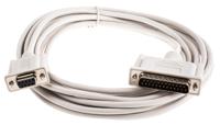 11014560-20 Roline Female 9 Pin D-sub to Male 25 Pin D-sub Serial Cable, 6m