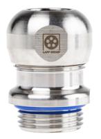 53806724 Lapp SKINTOP Series Metallic Stainless Steel Cable Gland, M20 Thread, 7mm min., 13mm max., IP68, IP69