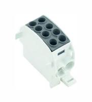 1561630000 Weidmuller Distribution Block, 2 Way, 25 mm², 35 mm², 202A, 1 kV ac/dc, 600 V, Black