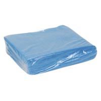 176-3660 RS PRO Blue Cloths for Heavy Duty Wiping, Box of 25, 49 x 38cm, Repeat Use