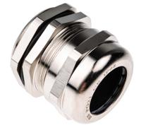 831-9065 RS PRO Metallic Nickel Plated Brass Cable Gland, PG21 Thread, 13mm min., 18mm max., IP68