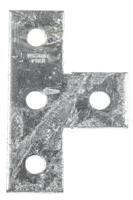 p-1031 Steel T Shape Bracket 4 Hole, 14.3mm Holes, 136.5 x 88.9mm
