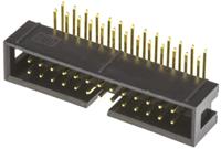 t821126a1r100ceu Amphenol Communications Solutions T821 Series Right Angle Through Hole PCB Header, 26 Contact(s), 2.54 mm Pitch, 2 Row,