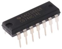 cd74hc14e Texas Instruments CD74HC14E Hex Schmitt Trigger Inverter, 14-Pin PDIP