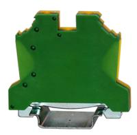 242-0499 RS PRO 1-Way DIN Rail Earth Terminal Block, 0.5 → 6mm², 22 → 8 AWG Wire, Cage Clamp
