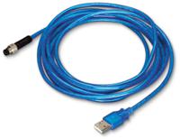 756-4101042-030 WAGO Male 4 way M8 to Male USB Type A Actuator/Sensor Cable, 1 m