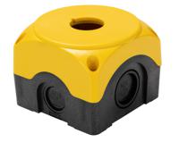 lpzp1a5 Lovato Yellow Plastic Platinum Push Button Enclosure - 1 Hole 22mm Diameter