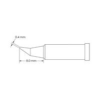gt4-cn0004r Metcal GT4-CN0004R 0.4 x 8 mm Conical Soldering Iron Tip for use with Soldering Iron