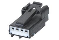 31068-1010 Molex Automotive Connector Socket Black, White Cable Mount 4 Way, Crimp Termination