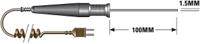 342-8912 RS PRO T General Purpose Temperature Probe, 100mm Length, 1.5mm Diameter, +400 °C Max