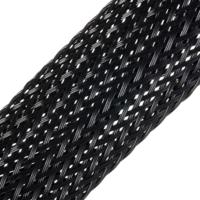 170-10800-hegp08-pet-bk HellermannTyton Expandable Braided PET Black Cable Sleeve, 8mm Diameter, 5m Length, Helagaine HEGP Series